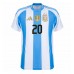 Argentina Alexis Mac Allister #20 Hjemmedrakt Copa America 2024 Kortermet